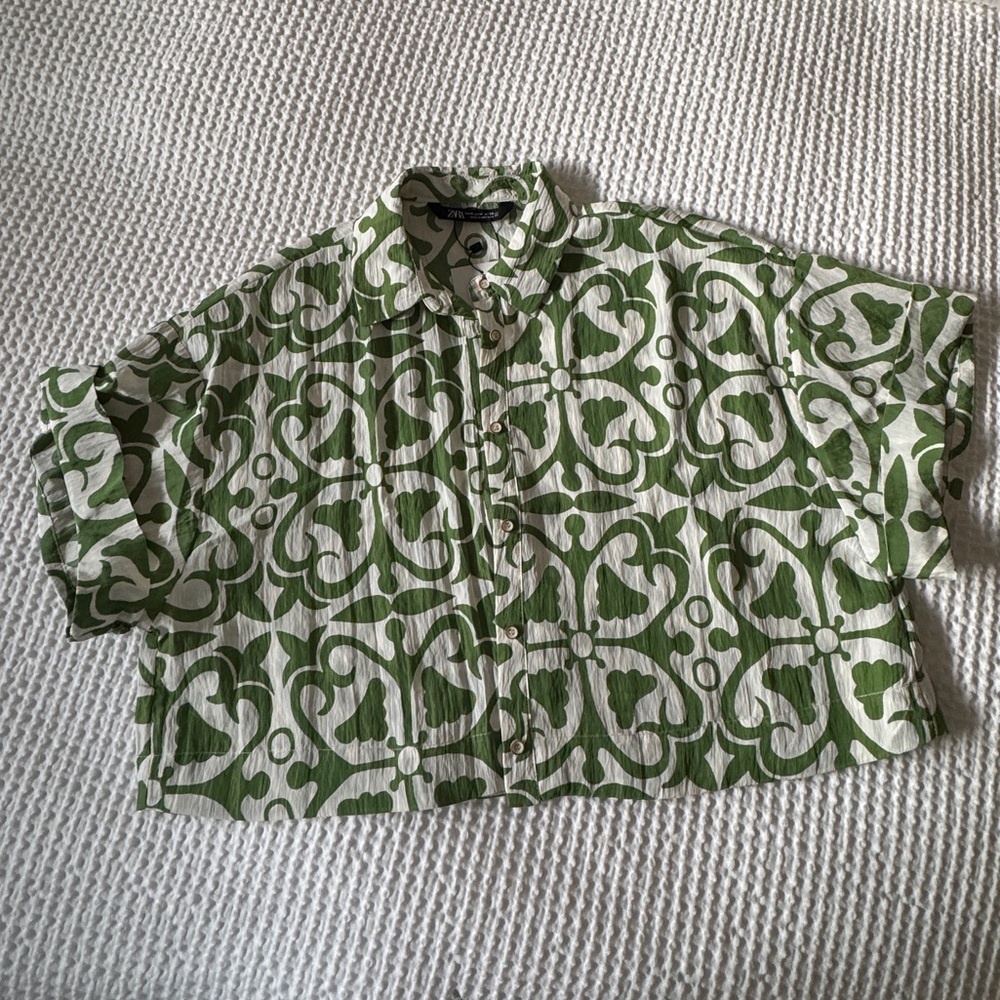 Zara Green Shirt - M - NWT
